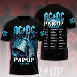 ACDC lightning bell 3D shirt