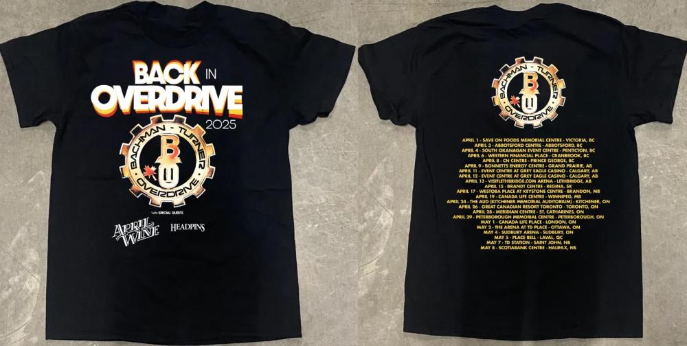 Bachman Turner Overdrive Tour Dates 2025 Shirt