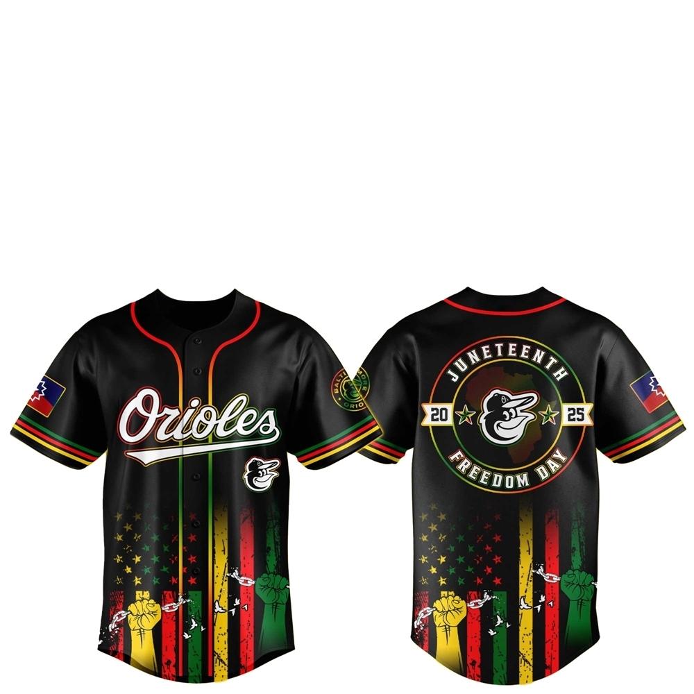 Baltimore Orioles Juneteenth Day 2025 Baseball Jersey Hat