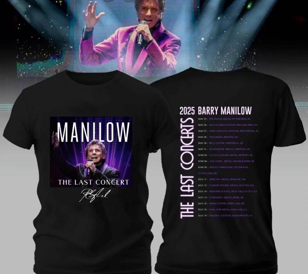 Barry Manilow The Last Concerts 2025 Tour Shirt