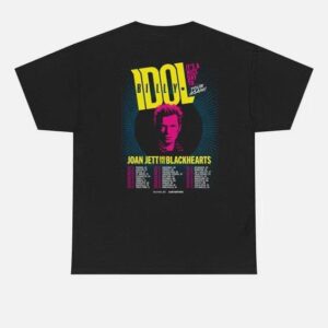 Billy Idol Tour 2025 Joan Jett And The Blackhearts T Shirt