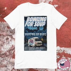 Bowling For Soup Warped Or Bust Fall Tour 2025 T-Shirts