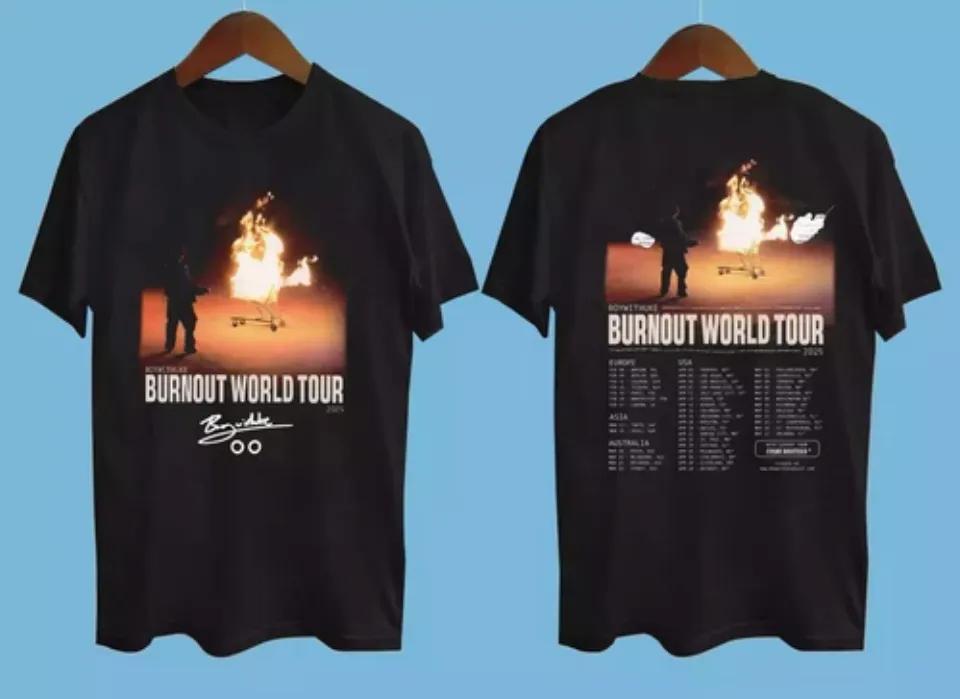 Boywithuke Burnout World Tour 2025 T-Shirt