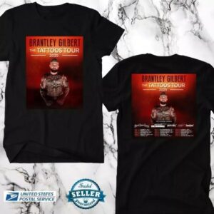 Brantley Gilbert the Tattoos Usa Tour 2025 Shirt