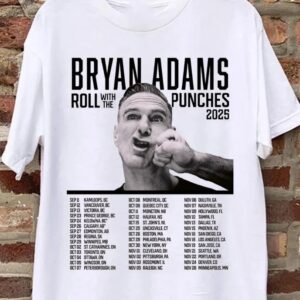 Bryan Adams on 2025 Canadian Tour Shirt