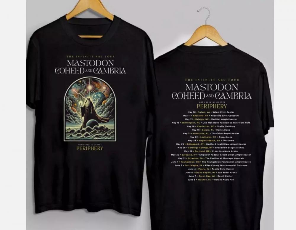 COHEED AND CAMBRIA & MASTODON Tour 2025 T-shirt