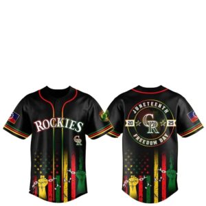Colorado Rockies Juneteenth Day 2025 Baseball Jersey Hat