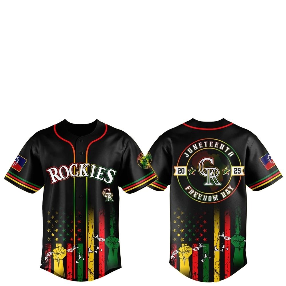 Colorado Rockies Juneteenth Day 2025 Baseball Jersey Hat