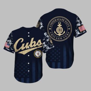 Cubs US Navy Appreciation Night 2025 Baseball Jersey
