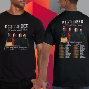 DISTURBED THE SICKNESS 25TH ANNIV NORTH AMERICAN TOUR 2025 Tshirt