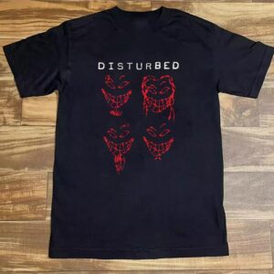 Disturbed The Sickness Faces 25th Anniversary Tour 2025 T-Shirt