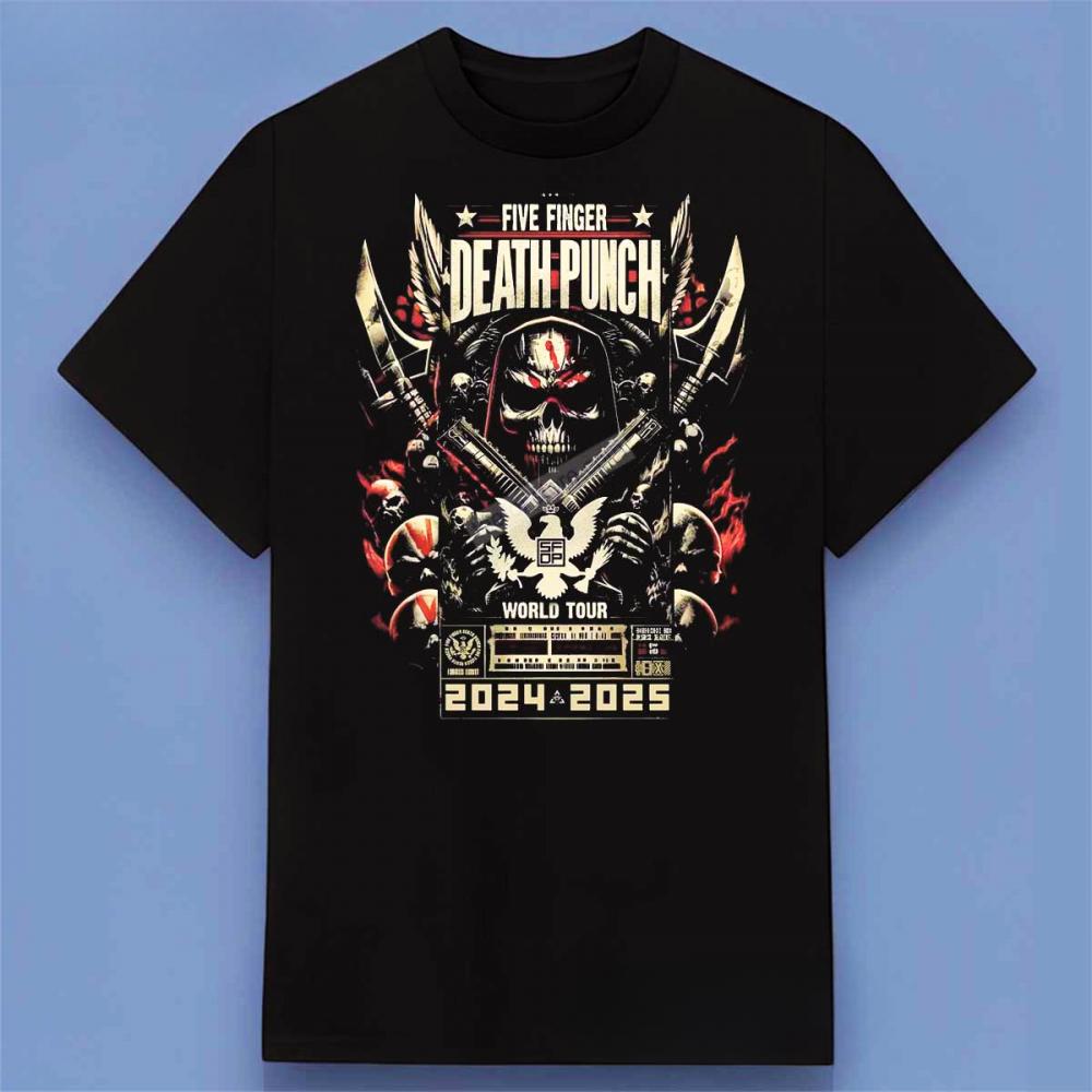 Five Finger Death Punch World Tour 2025 Shirt