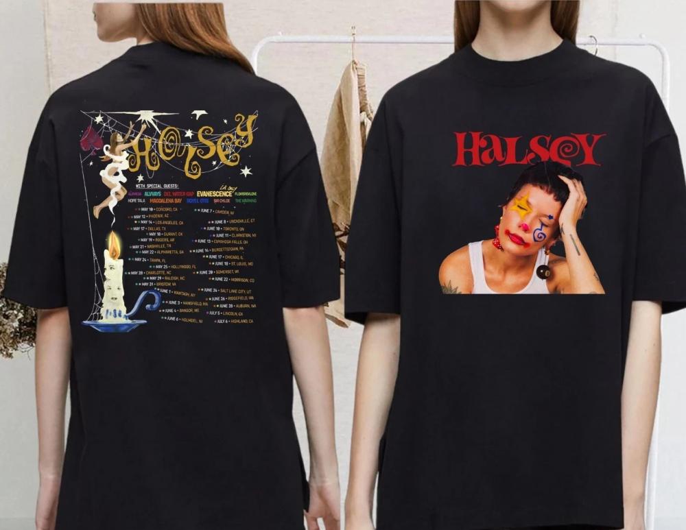 Halsey Graphic 2025 Halsey for My Last Trick the Tour T-Shirt
