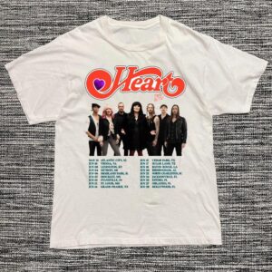 Heart Band Royal Flush Tour 2025 Concert Shirt