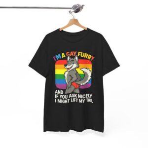 I’m a Gay Furry Tee Rainbow Fox Furry Shirt