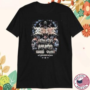 Ingested Melbourne AU Music At Max Watts On July 24th Australia Tour 2025 T-Shirt