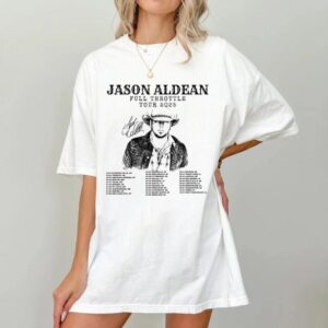 Jason Aldean Full Throttle Tour 2025 Country Music Concert Shirt