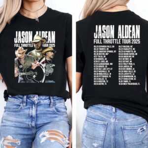 Jason Aldean Full Throttle Tour 2025 T-shirt