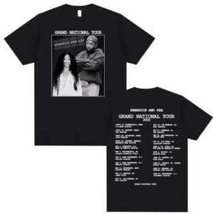 Kendrick & SZA Grand National Tour 2025 Music Fan Concert T-Shirt