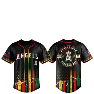 LA Angels Juneteenth Day 2025 Baseball Jersey Hat