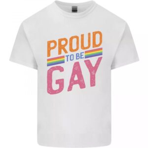 Lgbt Pride Awareness Proud To Be Gay Mens Light Cotton T-shirt
