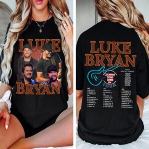 Luke Bryan Country Song Came On Tour 2025 2 Sided Shirt