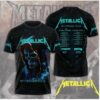 M72 Wirld Tour Metallica Band 3D 2025 hot shirt