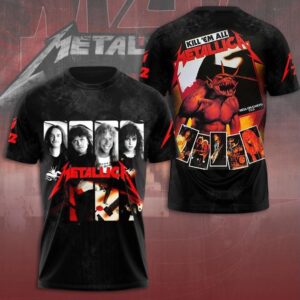 Metallica 3D T-Shirt Tour 2025 Killem All Shirt