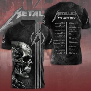 Metallica Band M72 World Tour 2025 3D Tshirt