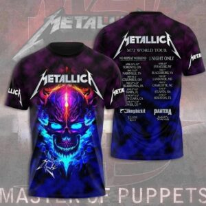 Metallica Band Tour 2025 3D Shirt M72 World Tour 2025 3D T-Shirt