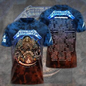 Metallica Concert M72 World Tour Date 2025 3D Shirt