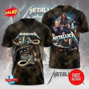 Metallica M72 Tour 2025 Heavy Metal Rock 3D Shirt