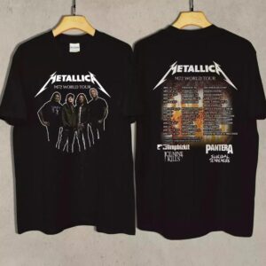 Metallica M72 World Tour 2025 2 Sided T-Shirts