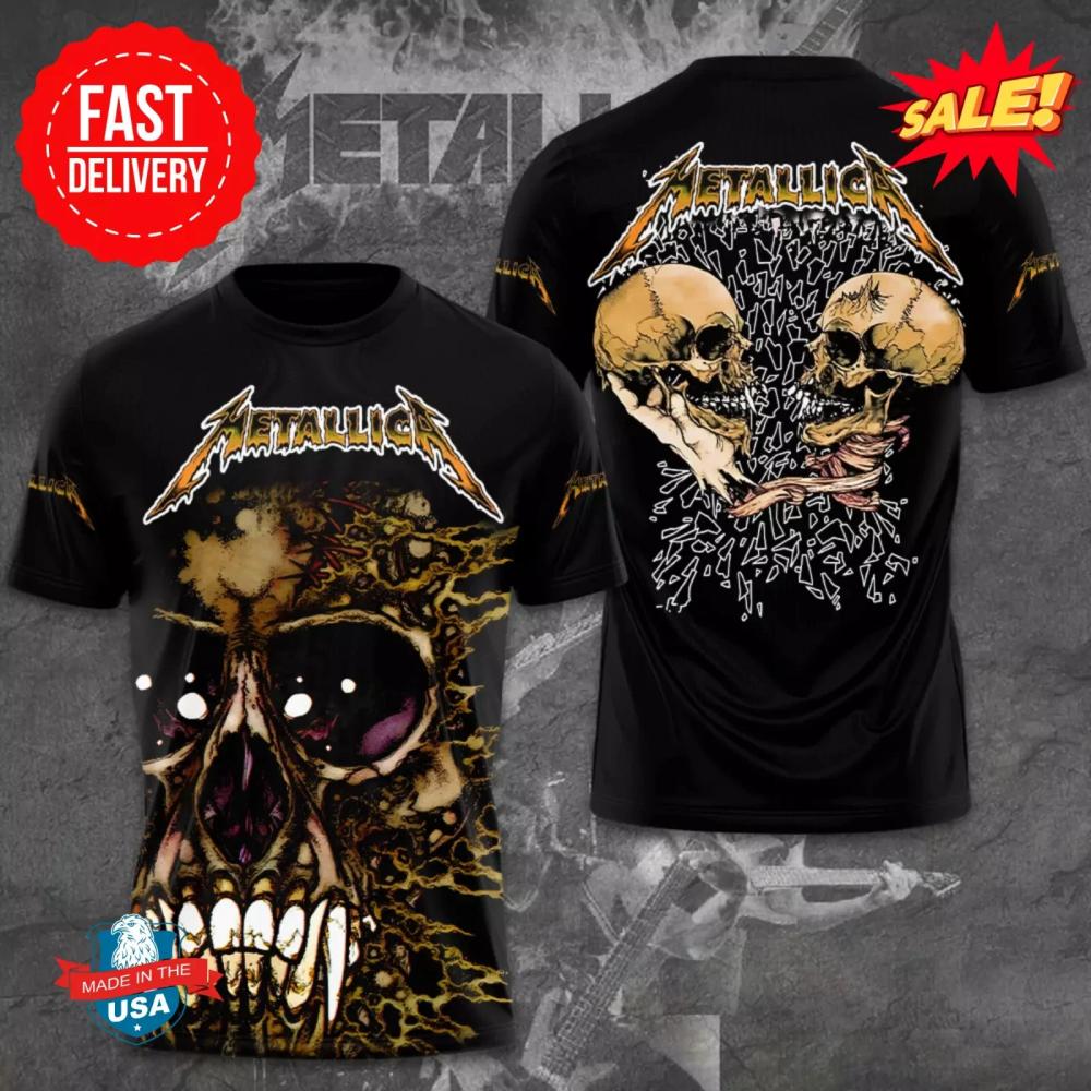 Metallica M72 World Tour 2025 3D T-Shirt – Must-Have for True Metal Fans