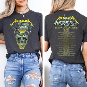 Metallica M72 World Tour 2025 Vintage Metallica World Tour Metal Band T-Shirt