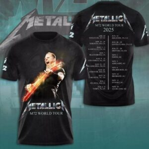 Metallica M72 World Tour 2025 shirt 3D