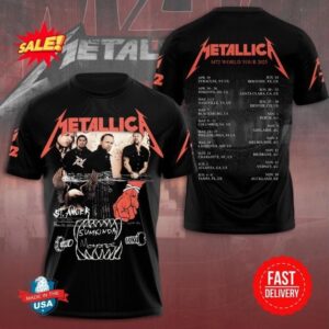 Metallica M72 World Tour 3D T-Shirt 2025