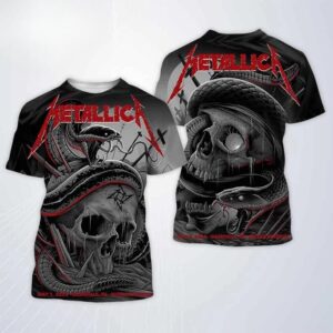 Metallica M72 World Tour Date 2025 3D Gift Fan For Concert Shirt
