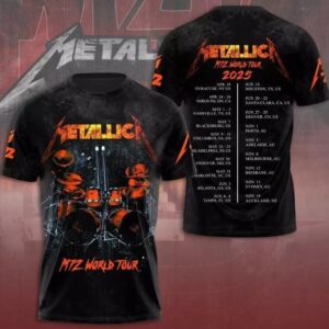 Metallica M72 World Tour Date 2025 Concert 3D Shirt