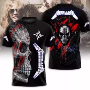 Metallica M72 World Tour Date 2025 North America Tour 3D Shirt