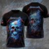 Metallica M72 World Tour Date 2025 T-Shirt 3D