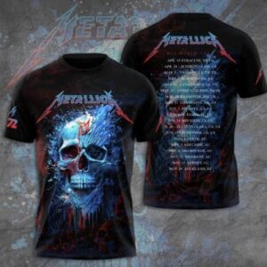 Metallica M72 World Tour Date 2025 T-Shirt 3D