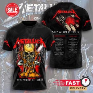 Metallica M72 World Tour Shirt 3D