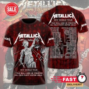 Metallica Rock Band M72 World Tour 2025 3D T-Shirts