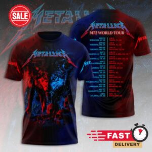 Metallica Rock Band M72 World Tour 2025 Shirt 3D