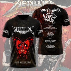 Metallica St. Anger Tour 2004–2025 Live in Belgrade 3D T-shirt