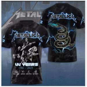 Metallica Tour 2025 Must Have for Rock 3D Tshirt