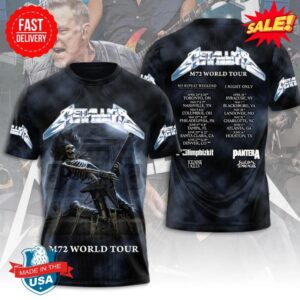 Metallica USA 2025 Tour 3D Shirt