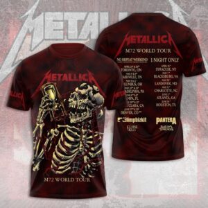 Metallica Vintage Style 3D Shirt