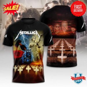 Metallica World Tour 2025 3D Tee – Epic Metal Shirt